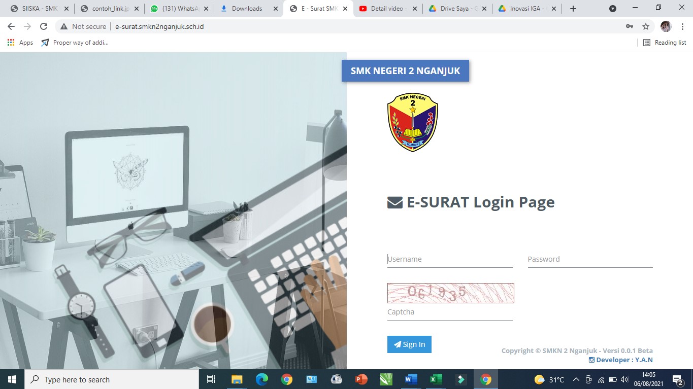 Sistem Penerapan E-Surat terhadap Pengelolaan Surat Masuk dan Keluar