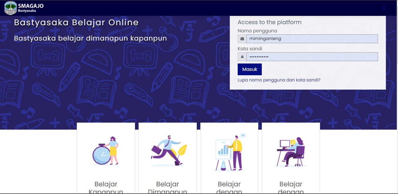 Bastyasaka Belajar Online (Bbo) Smagajo Belajar Dimanapun Kapanpun Sebagai Solusi Pembelajaran Daring Di Era Pandemi