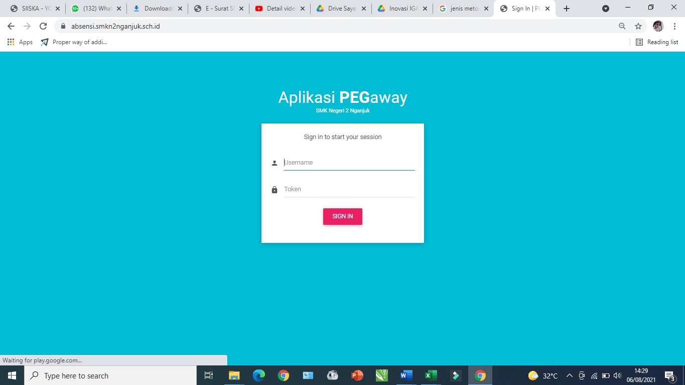 Pegaway Aplikasi Presensi Online Berbasis Geolocation