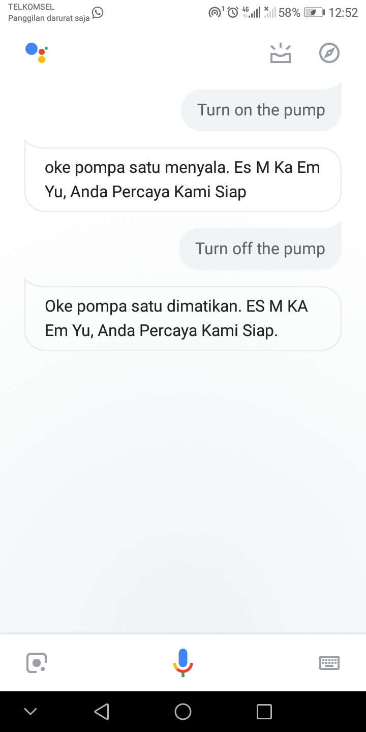 Penyiram Tanaman Pintar Berbasis Google Assistant