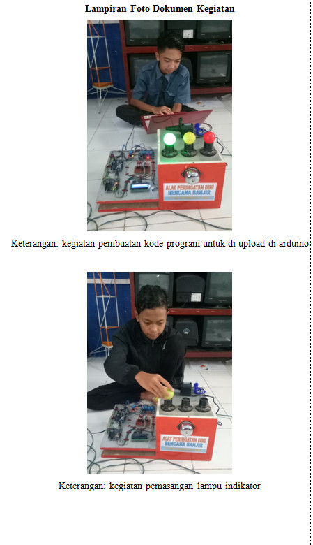 Rancang Bangun Alat Peringatan Dini Bencana Banjir Melalui Lampu Indikator, Alarm, Dan Sms