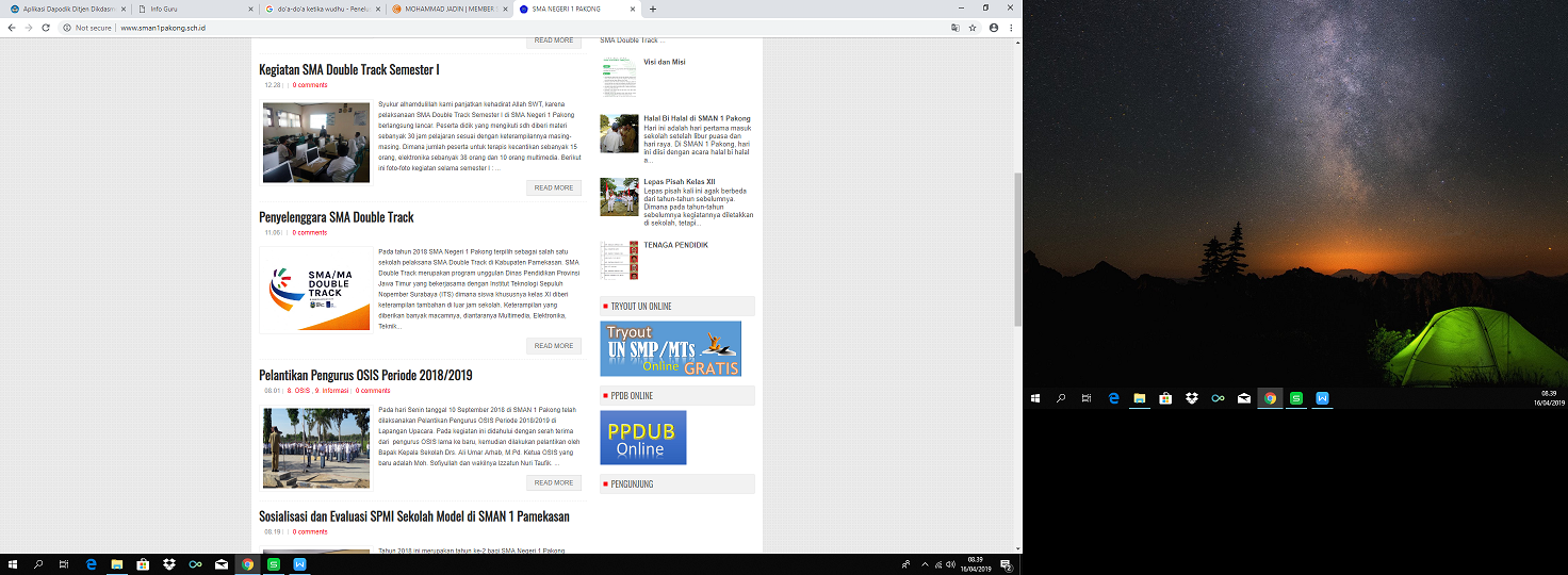 Pengembangan Website Sekolah