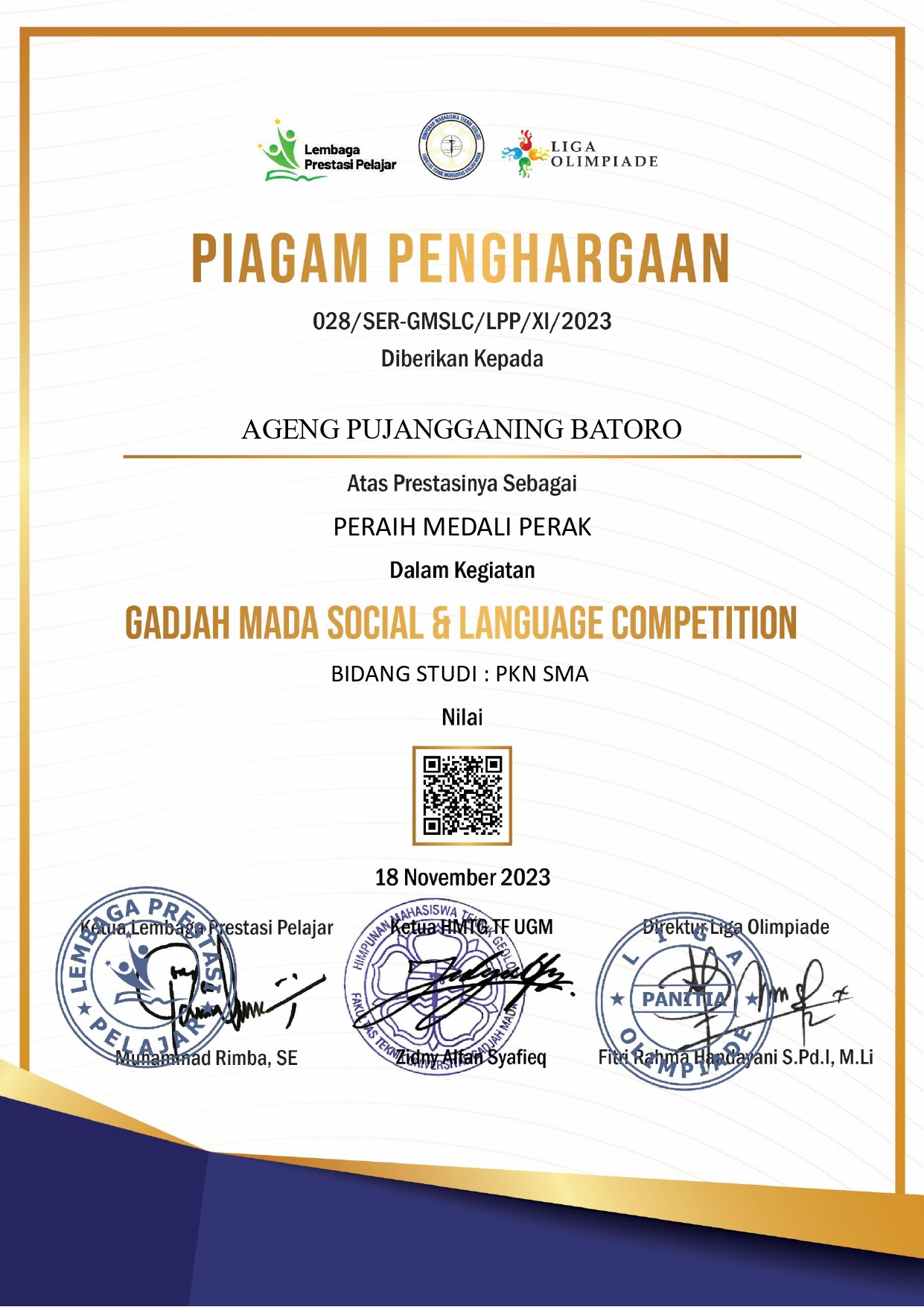 Gadjah Mada Social & Language Competition