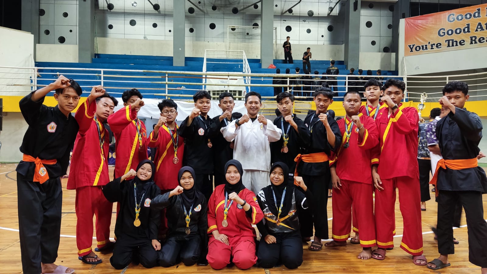 Juara 1 kelas F Putra Kejuaraan Nasional Pencak silat Batu Championship 2023