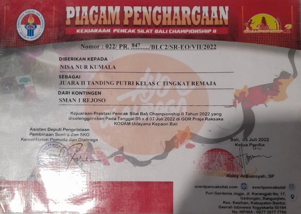 KEJUARAAN PENCAK SILAT BALI CHAMPIONSHIP II