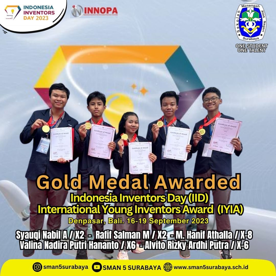 Indonesia Inventors Day (IID) - International Young Inventors Award (IYIA)