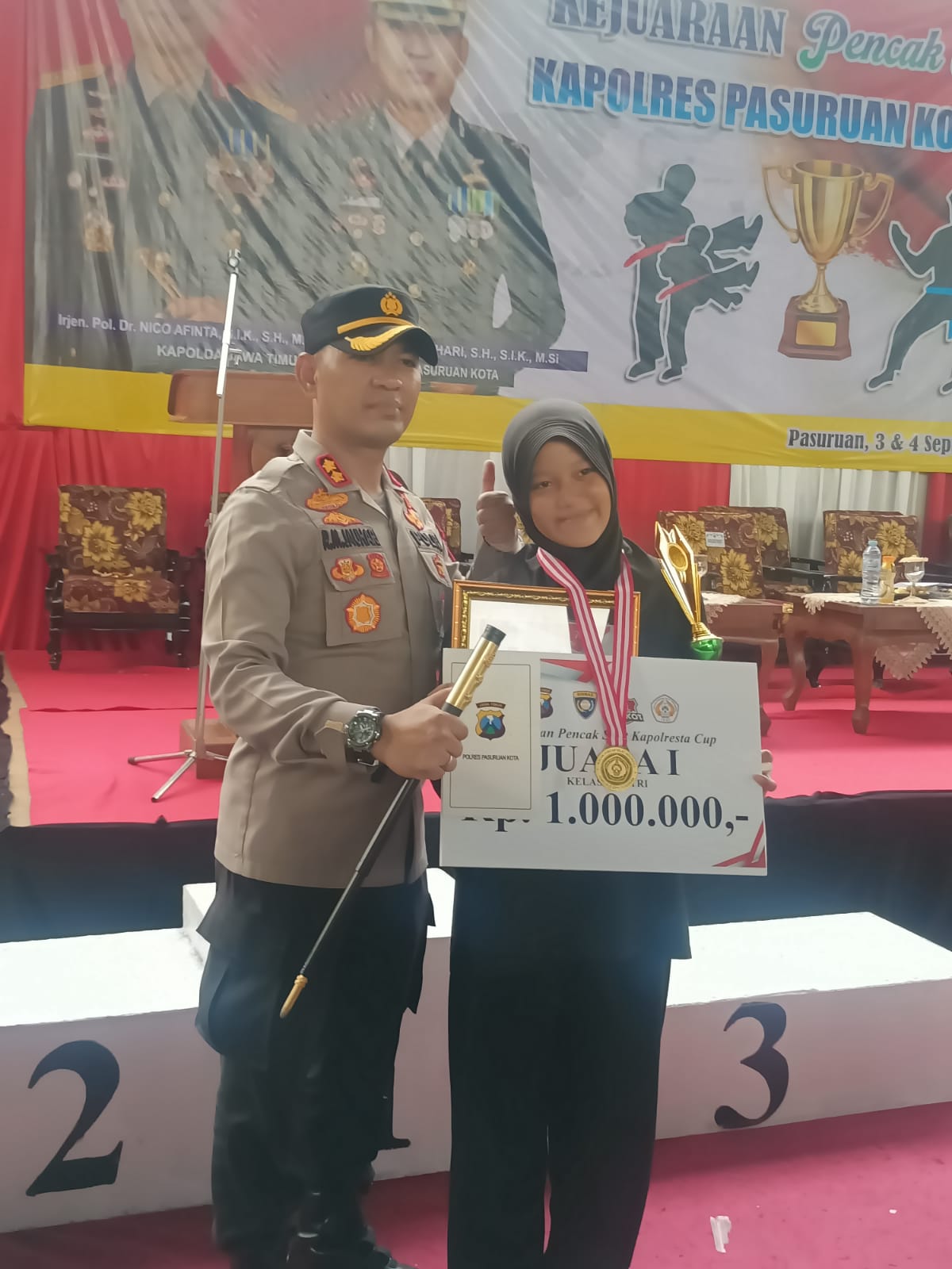 Kejuaraan Pencak Silat KAPOLRESTA CUP Pasuruan(Tanding D Putri)