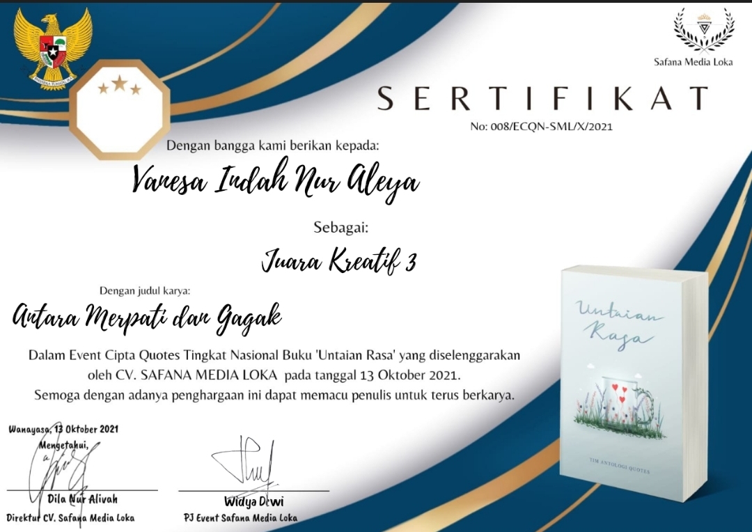 JUARA KREATIF 3 EVENT CIPTA QUOTES