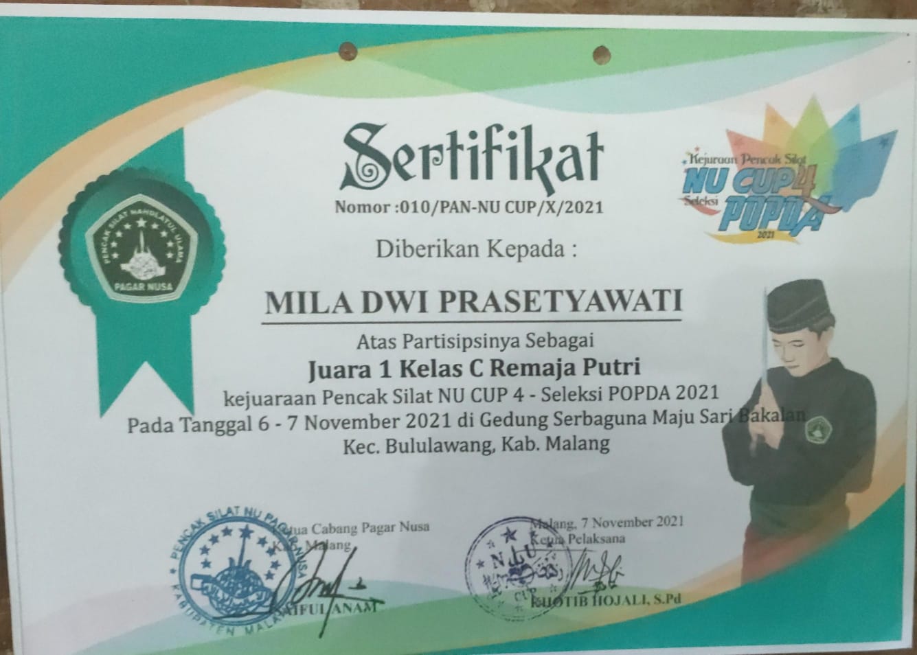 KEJUARAAN PENCAK SILAT NU CUP 4