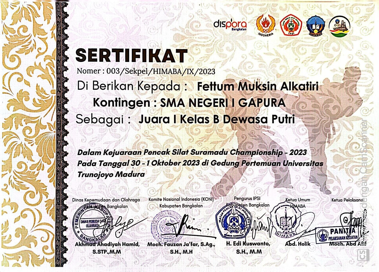 Kejuaranaa Pencak Silat Suramadu Championship