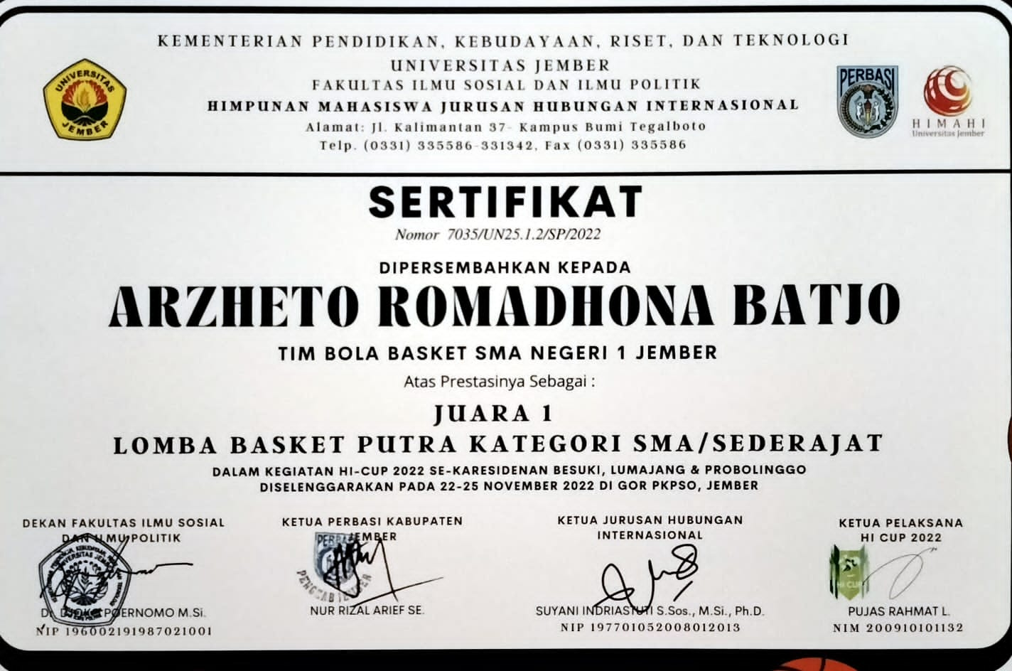 Lomba Basket Putra Kategori SMA/Sederajat