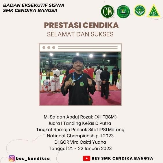 TANDING KELAS D PUTRA TINGKAT REMAJA PENCAK SILAT