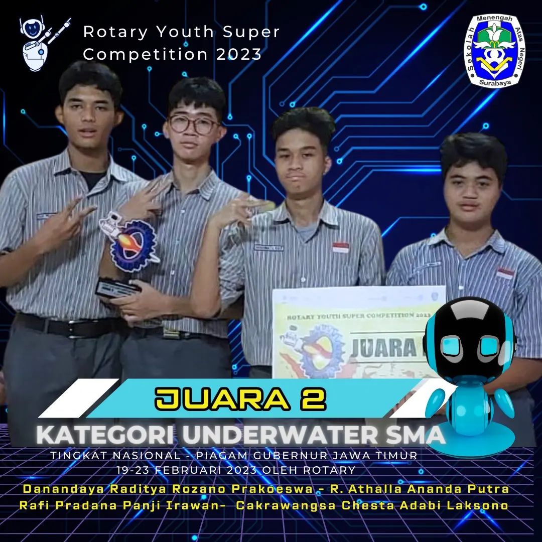 Lomba Robotika Tingkat Nasional Rotary Youth Super Competition 2023,  Kategori Underwater SMA