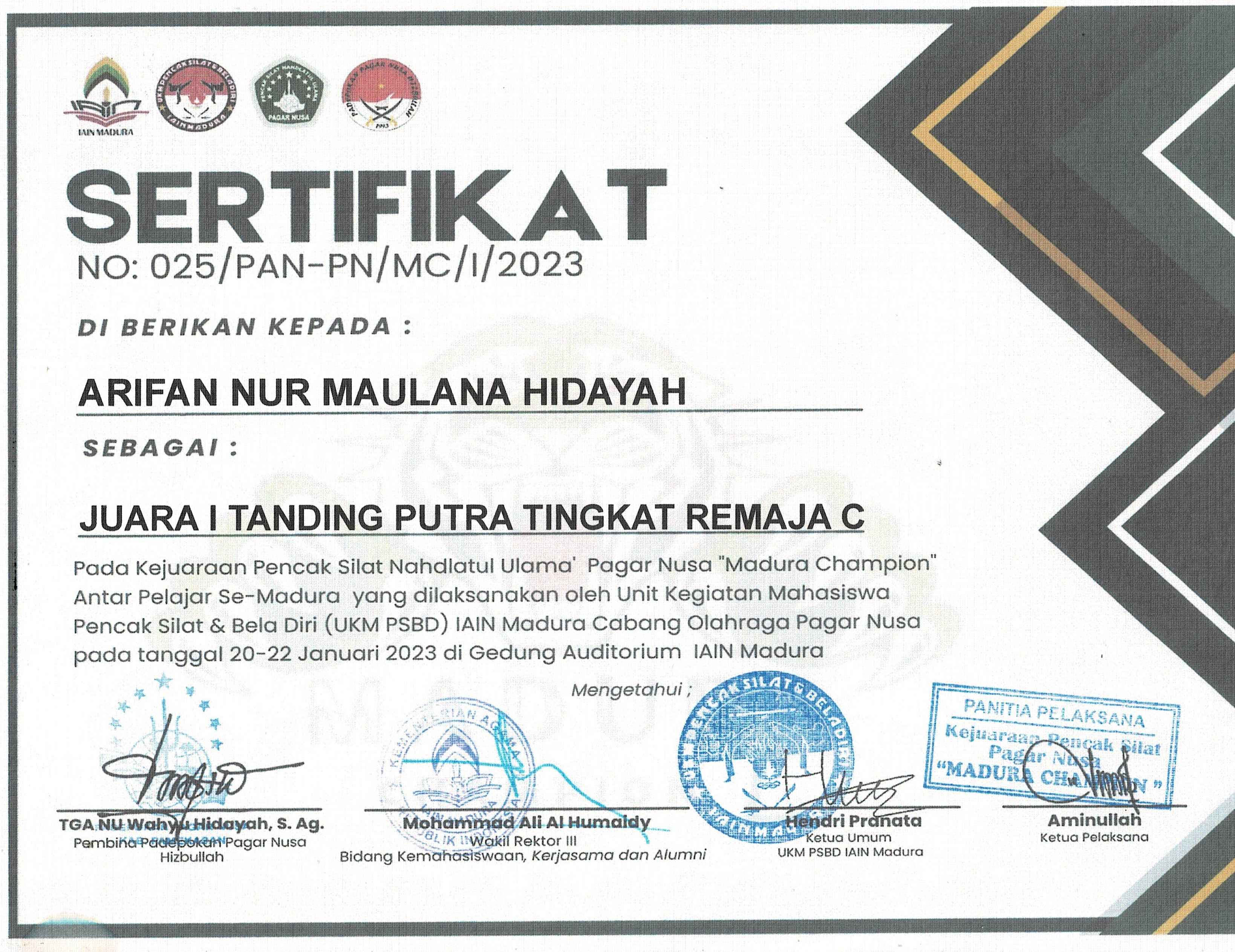 Pencak Silat Nahdlatul Ulama\' Pagar Nusa 