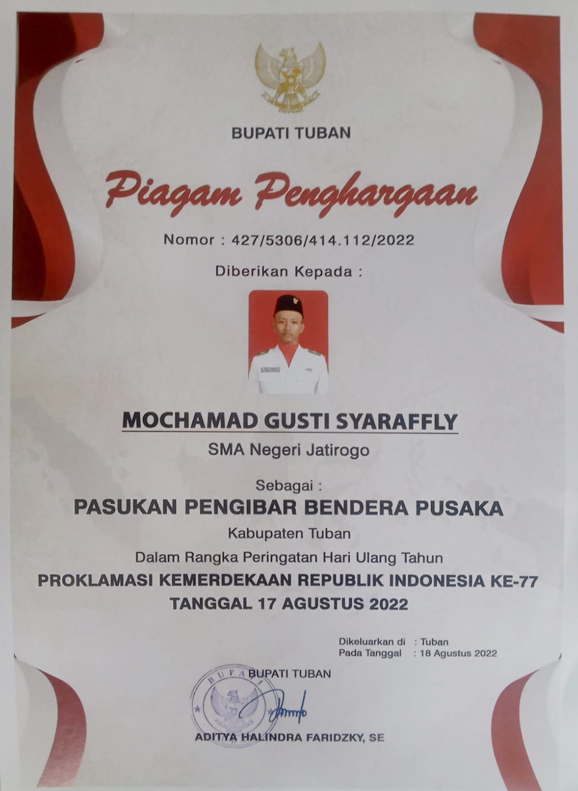 PASKIBRAKA KABUPATEN TUBAN