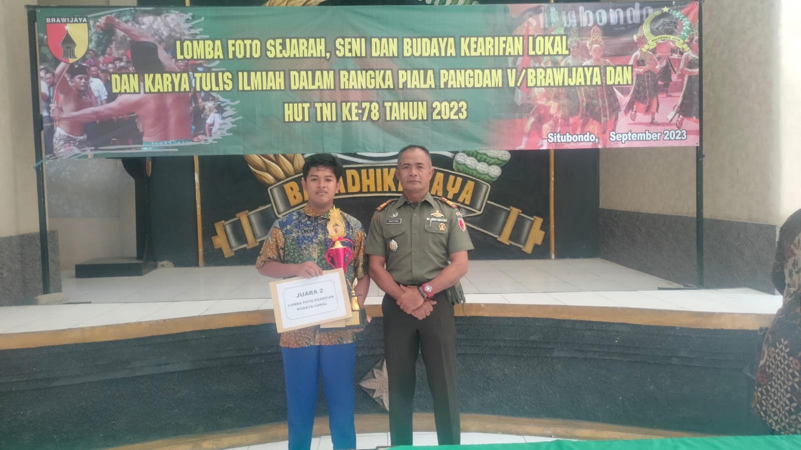  Lomba Foto sejarah kearifan lokal dalam rangka piala Pangdam V / Brawijaya dan HUT TNI ke 78 