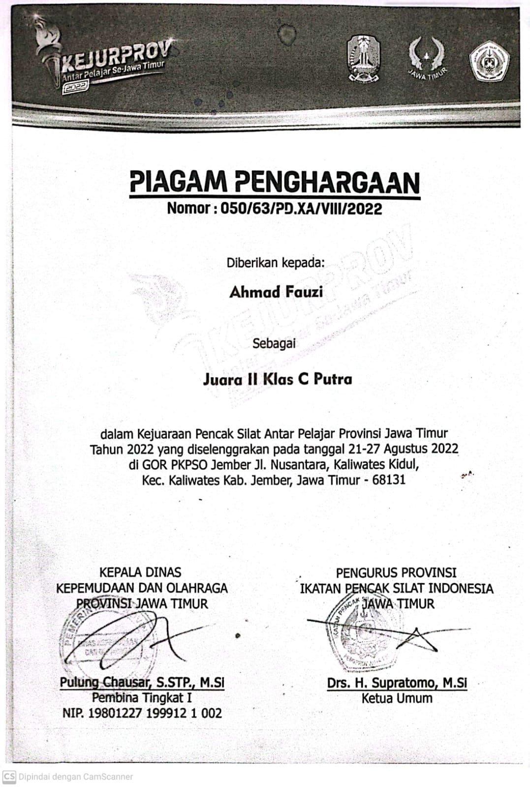 KEJURPROV ANTAR PELAJAR Se-Jawa Timur