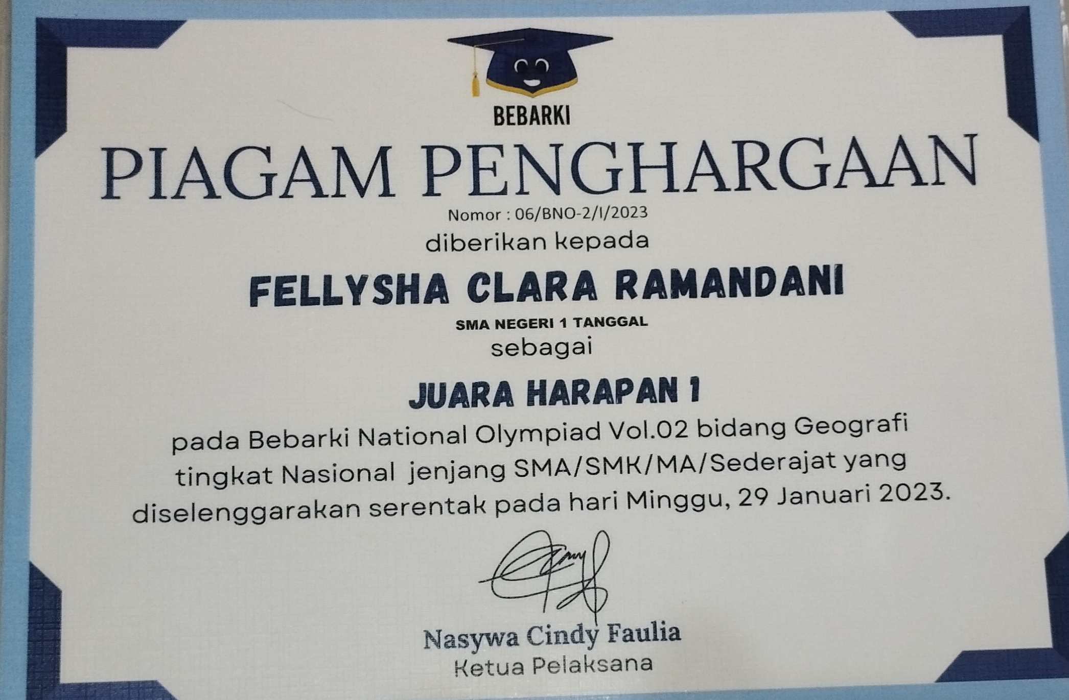 Bebarki nasional olympiad vol 2 mapel geografi