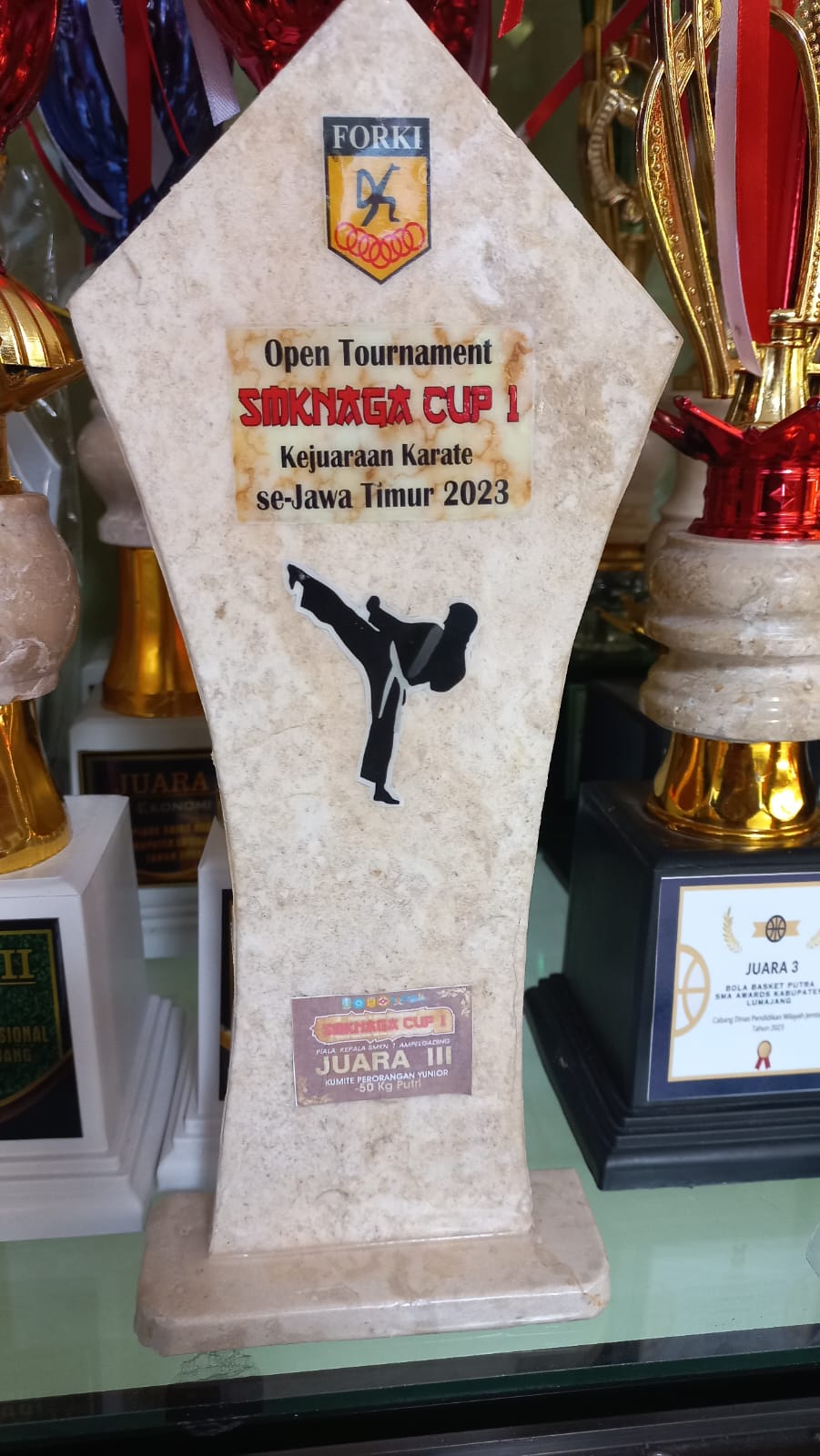 Kumite Open 50 Kg Yunior Putri pada Festival dan Open Tournament SMKNAGA CUP I