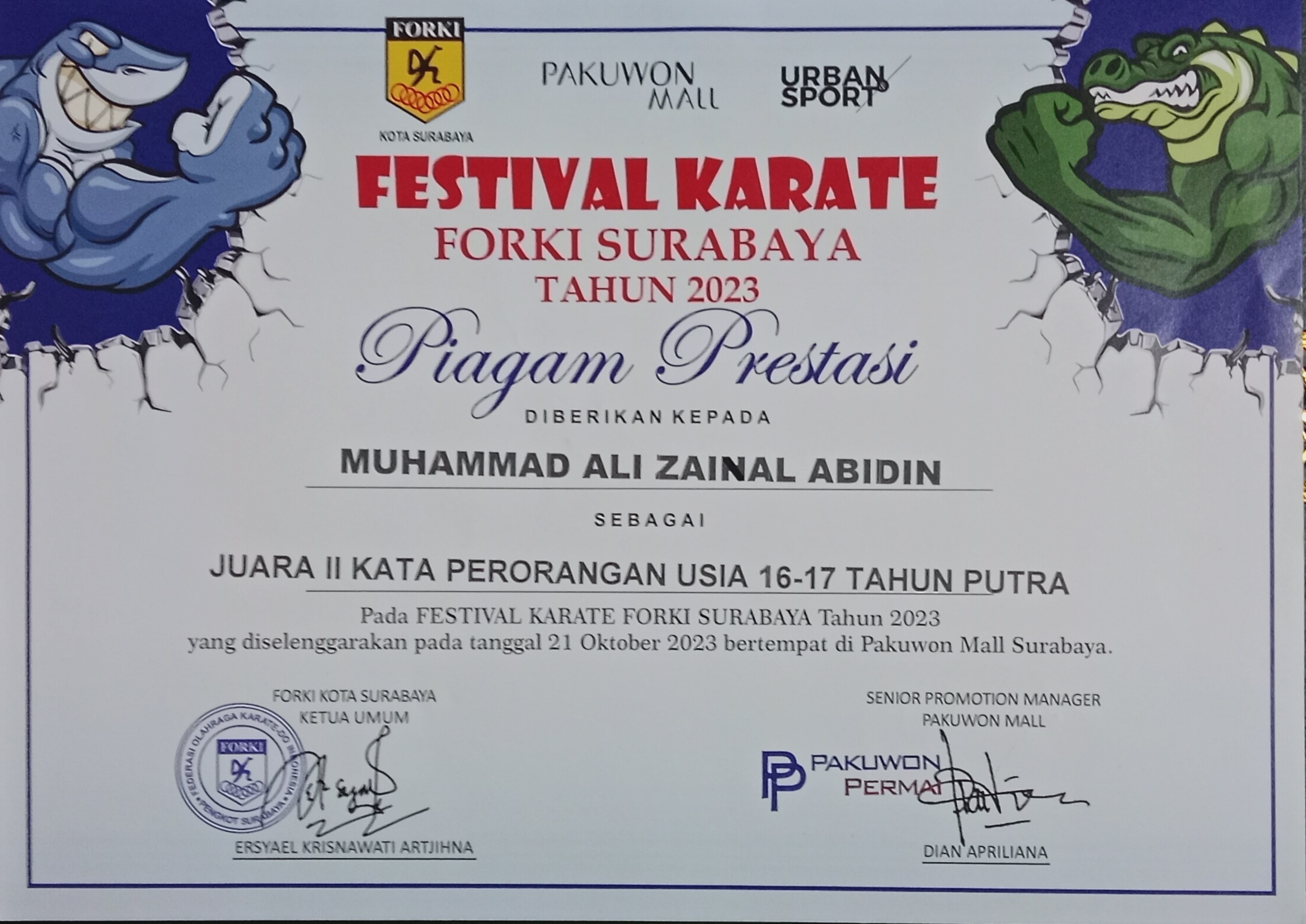 Bidang Lomba Karate