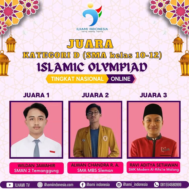 Juara 3 Islamic Olympiad Tingkat Naisonal