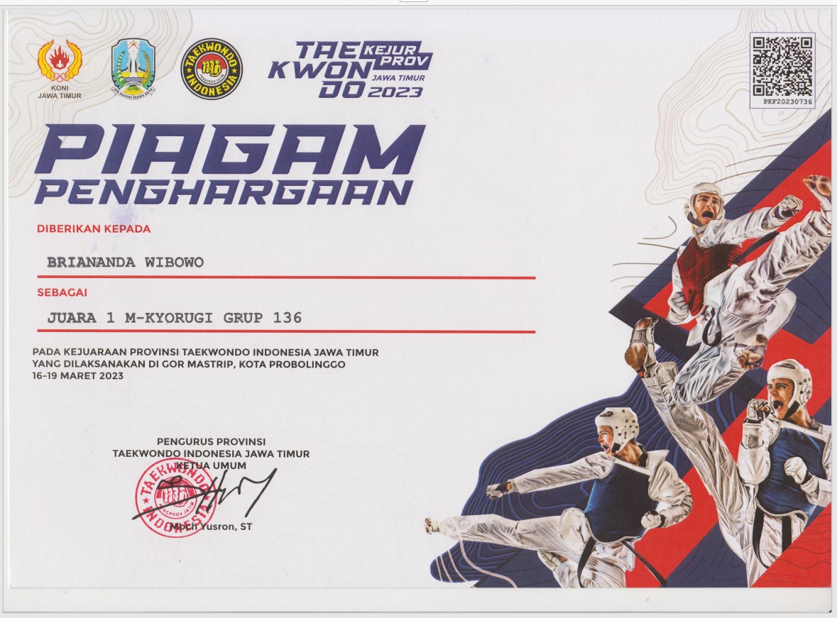 KEJUARAAN PROVINSI TAEKWONDO INDONESIA JAWA TIMUR