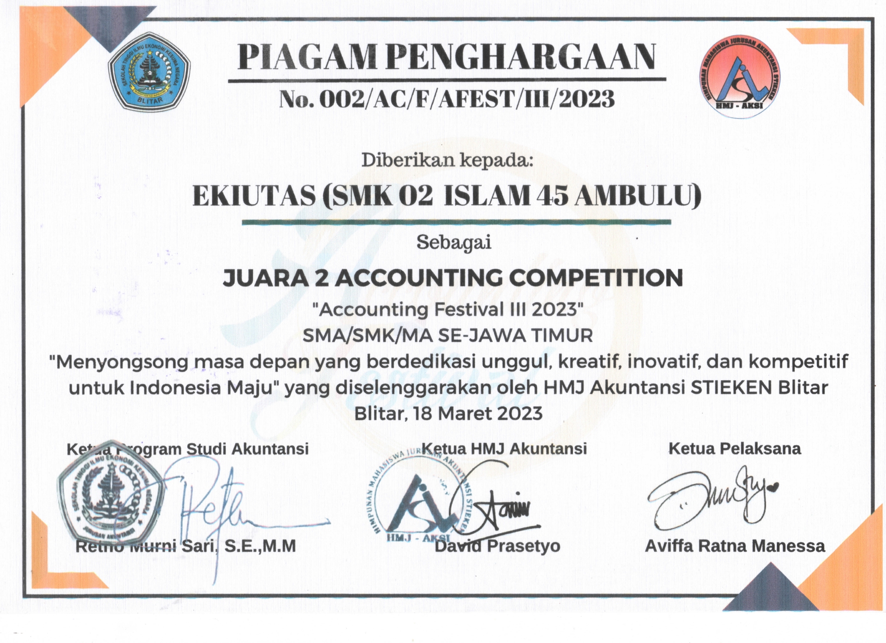 Accounting Festival III 2023