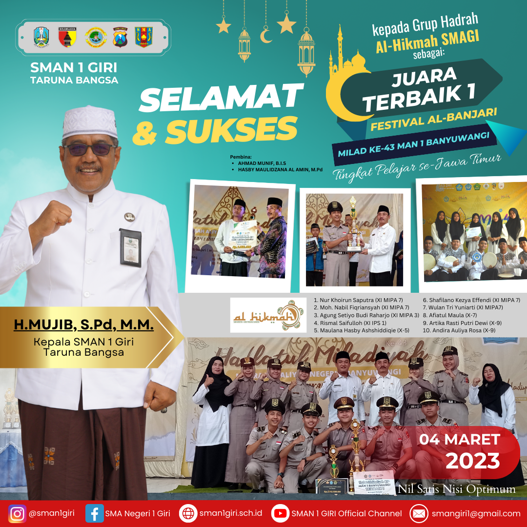 JUARA TERBAIK 1 FESTIVAL BANJARI