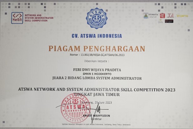 System Administrator kompetisi oleh CV ATSWA INDONESIA 2023