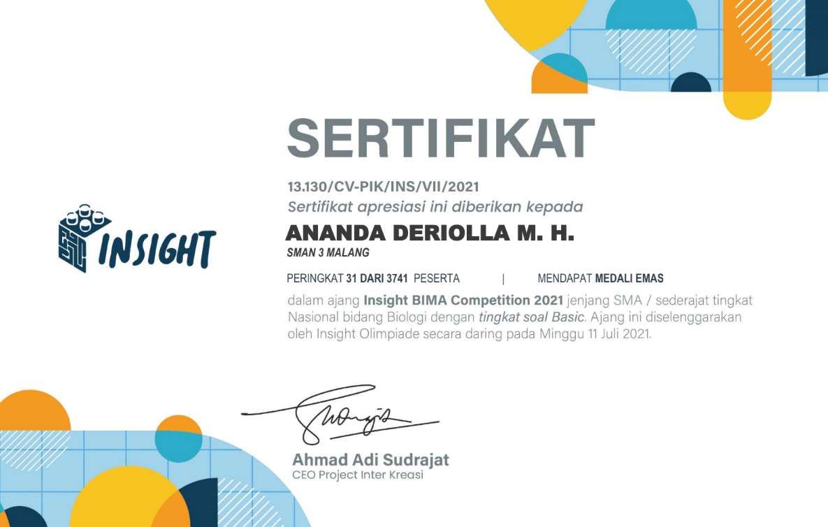 Insight BIMA Competition 2021