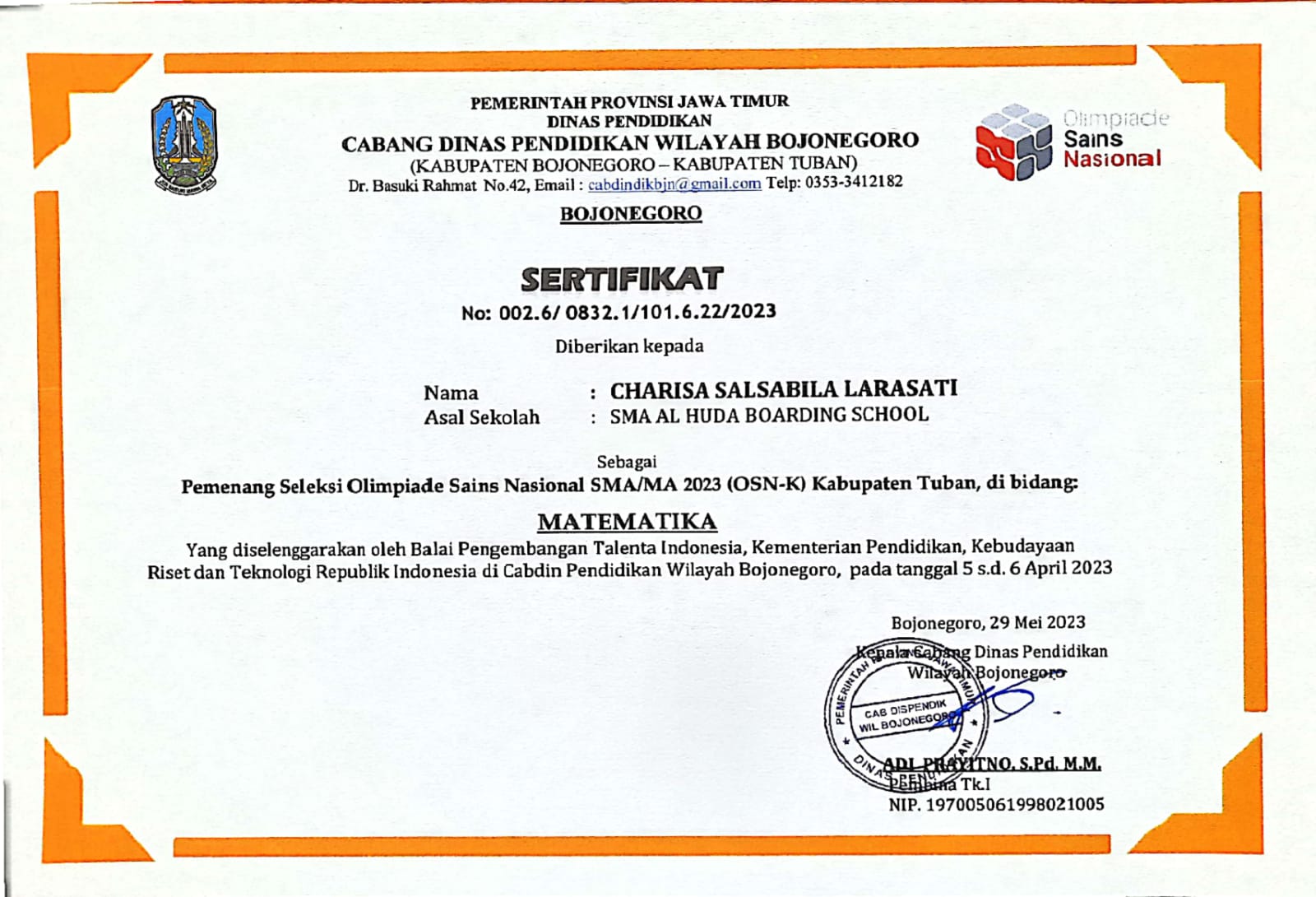 Olimpiade Sains Nasional Matematika 