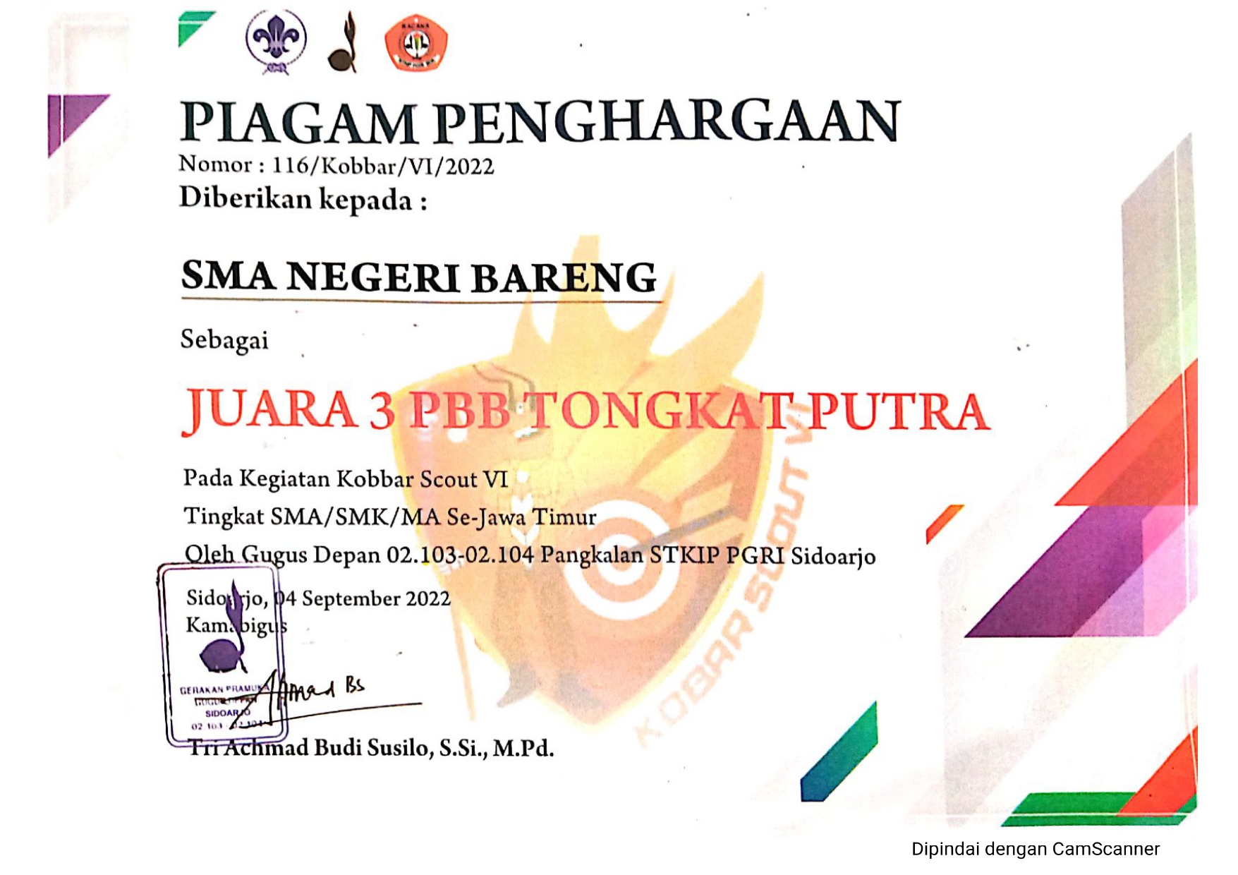 Pbb Tongkat Putra Kobbar Scout