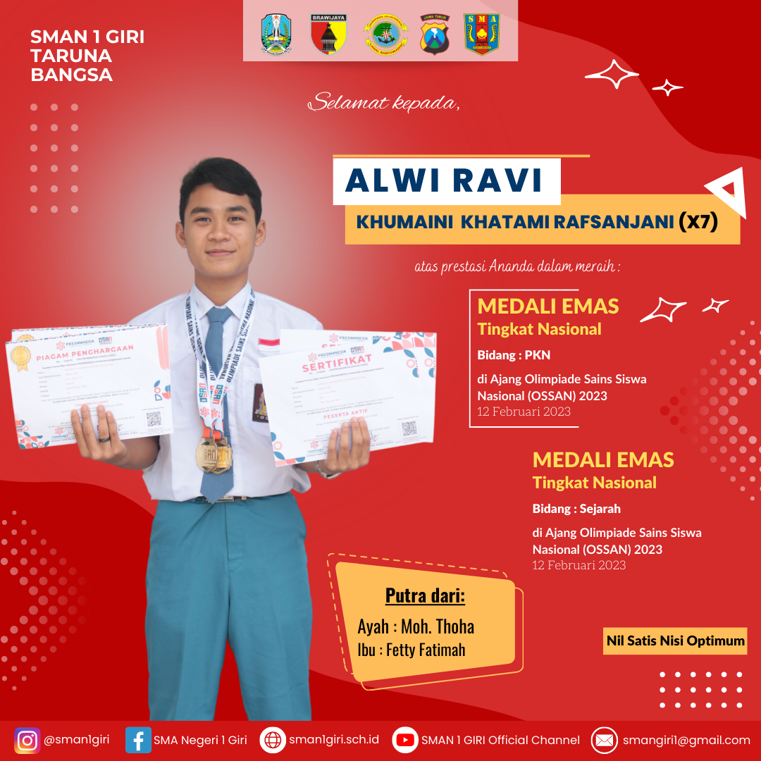 JUARA SATU PADA BIDANG PKN DAN SEJARAH