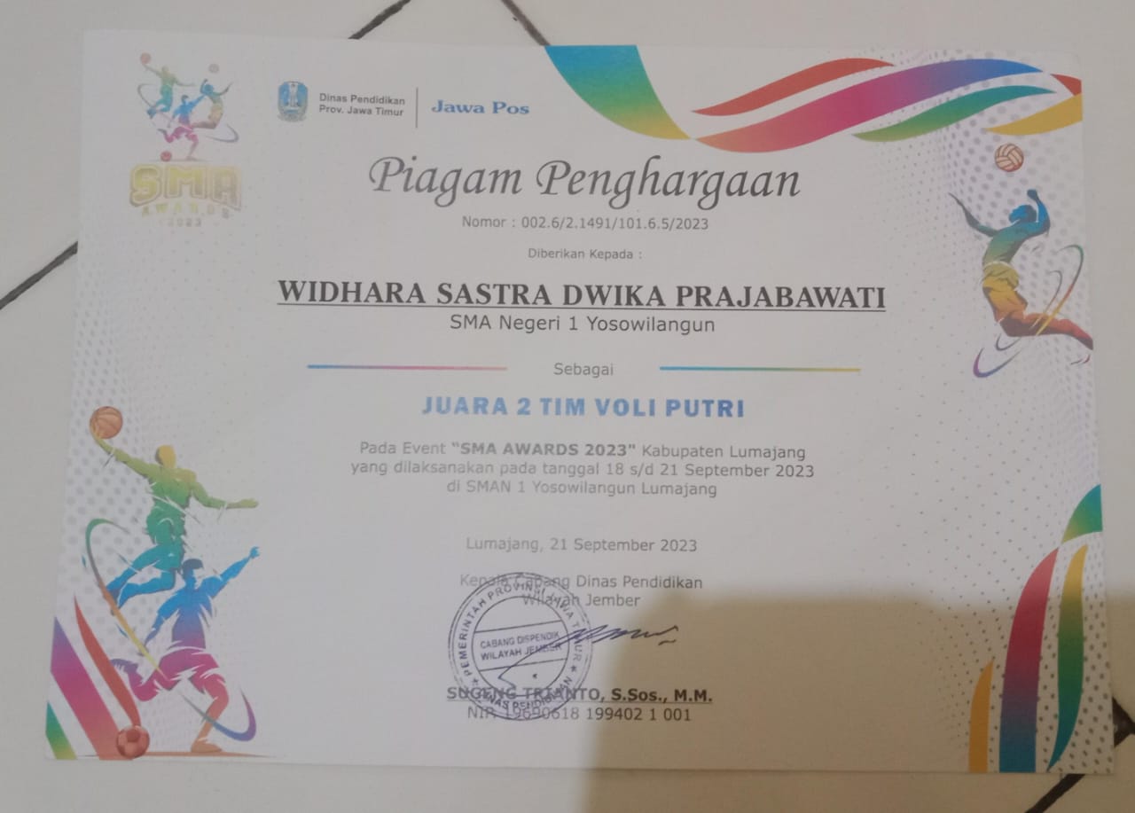 SMA AWARDS 2023 VOLI PUTRI