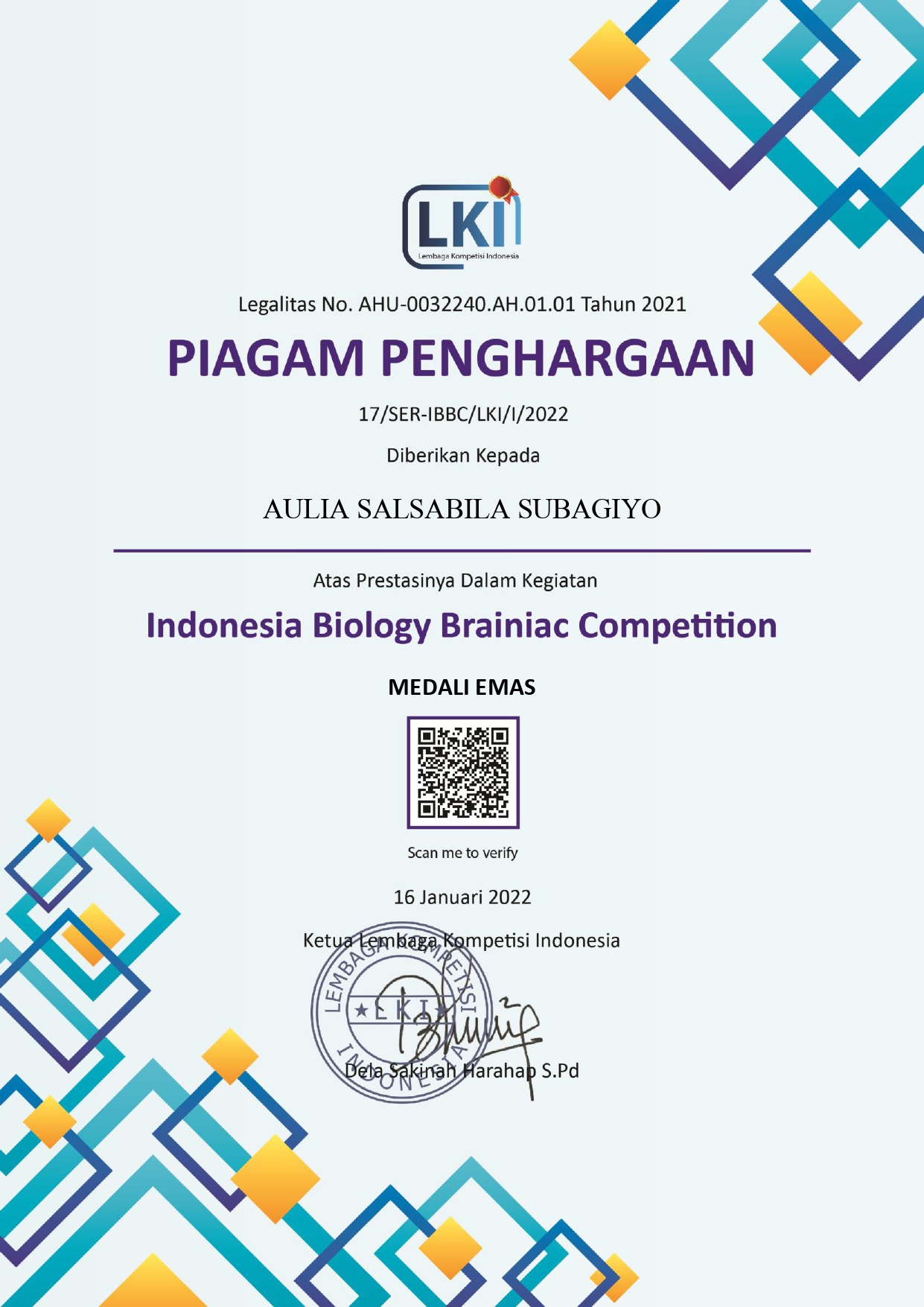 Indonesia Biology Brainiac Competition