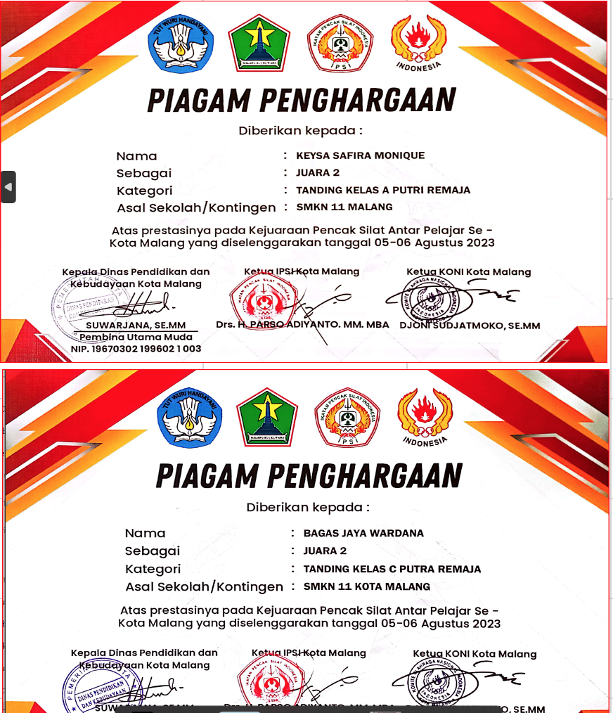 LOMBA SILAT ANTARPELAJAR PIALA IPSI  MALANG 2023