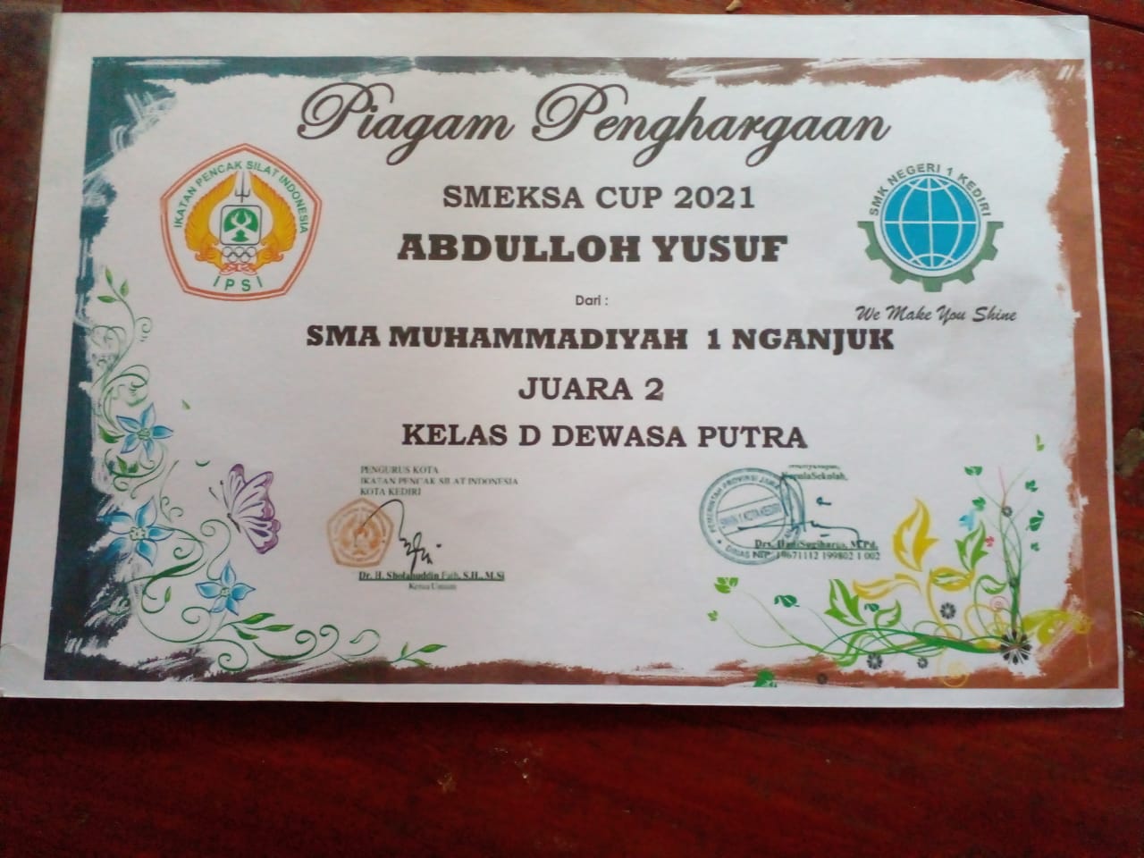 Pencak silat dewasa putra