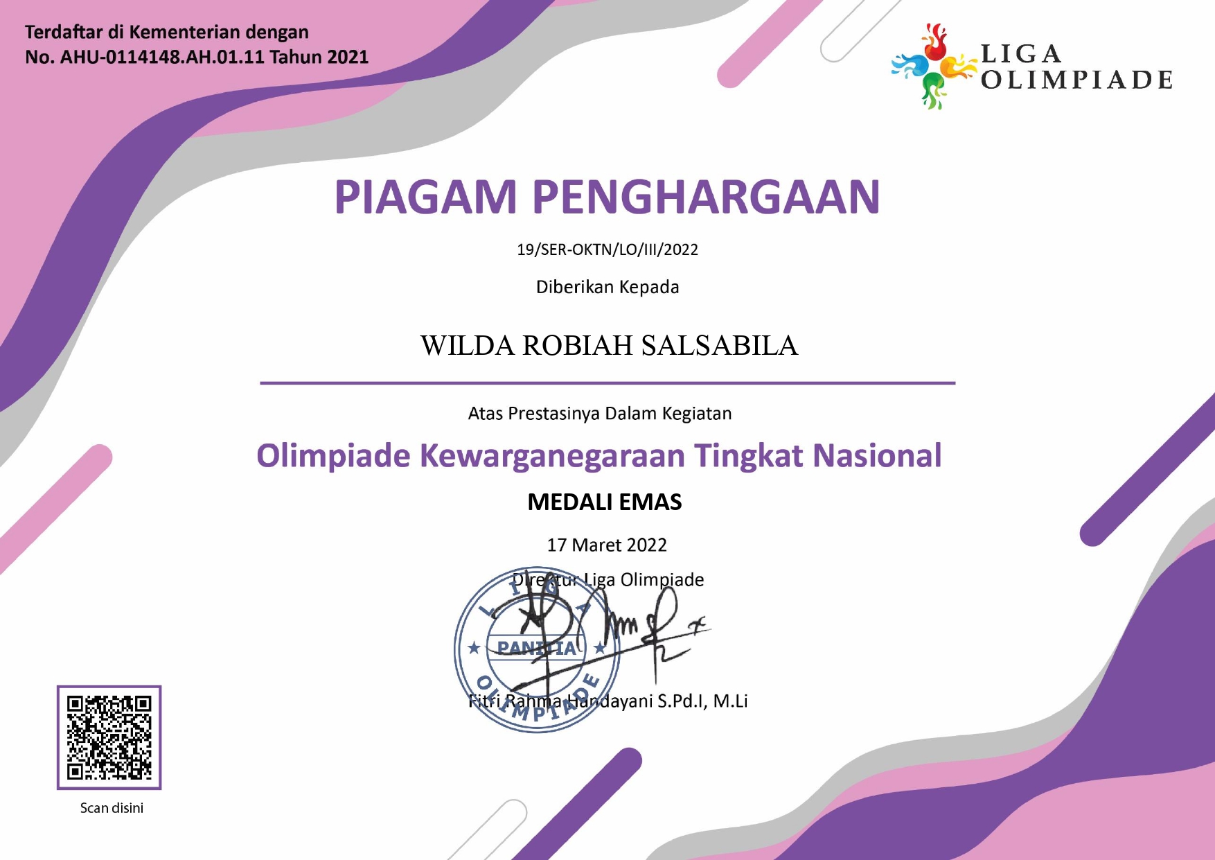 Olimpiade Kewarganegaraan Tingkat Nasional