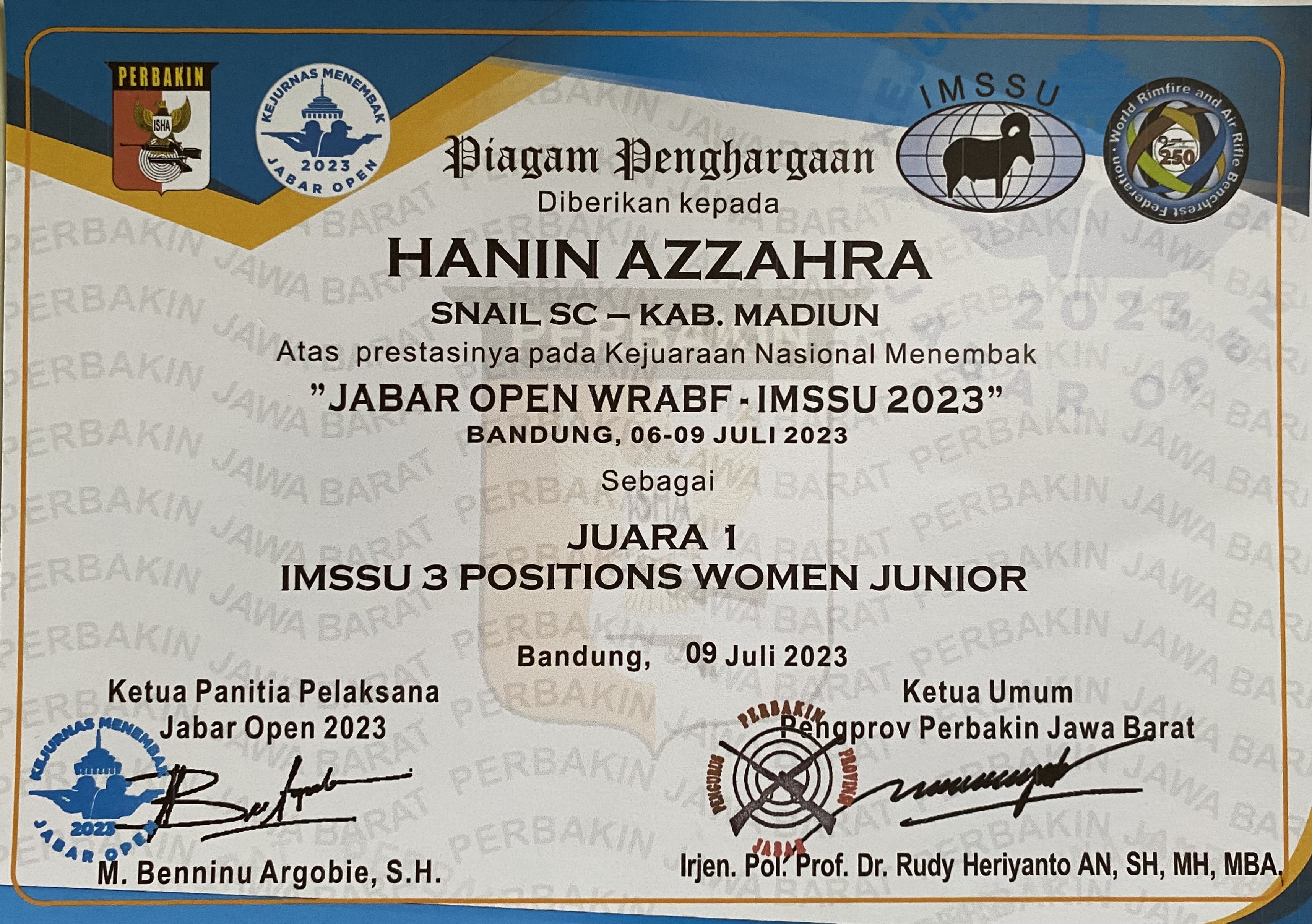 Kejuaraan Nasional Menembak Jabar Open 2023