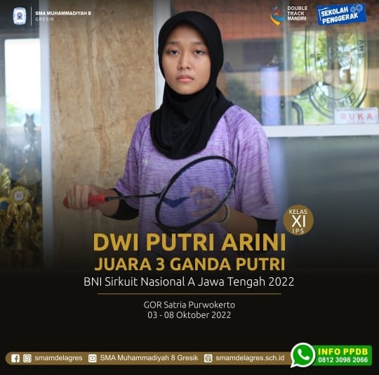 JUARA 3 GANDA PUTRI BNI SIRKUIT NASIONAL A JAWA TENGAH 2022