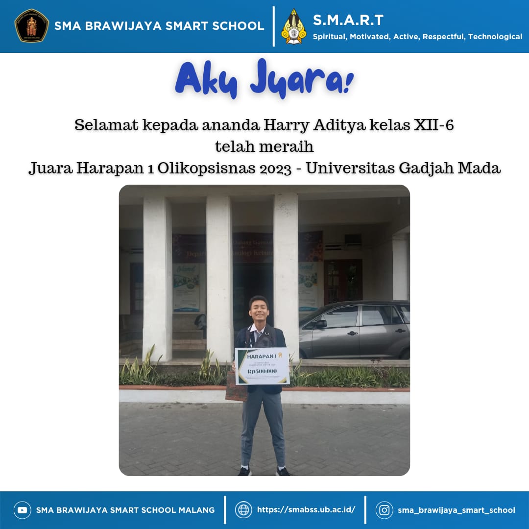 Juara Harapan 1 Olikopsisnas 2023 - Universitas Gadjah Mada