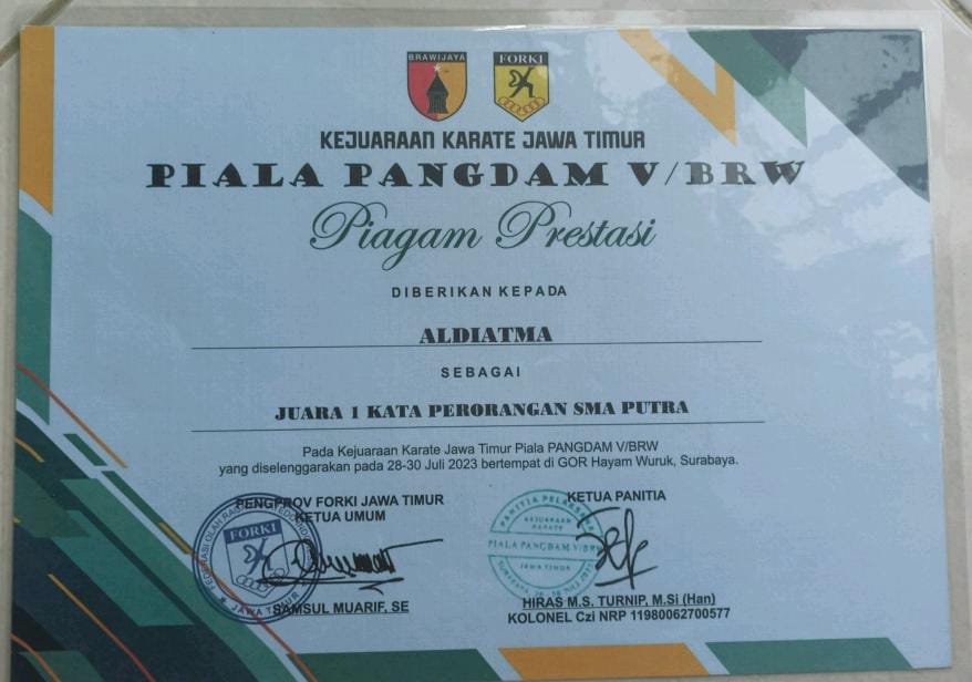 KEJUARAAN KARATE JAWA TIMUR PIALA PANGDAM V BRAWIJAYA