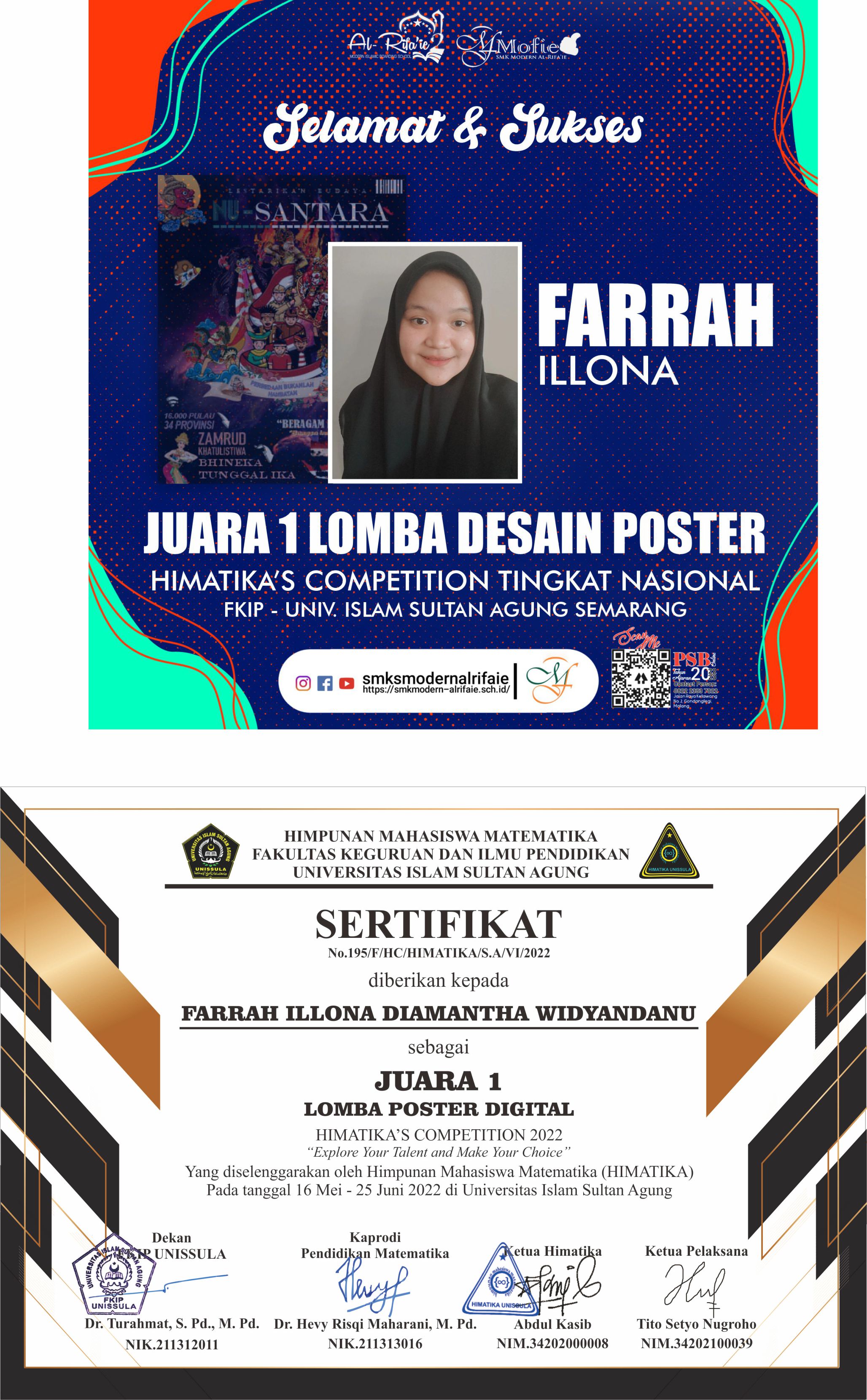 Juara 1  Lomba Poster Himatika\'s Competition 