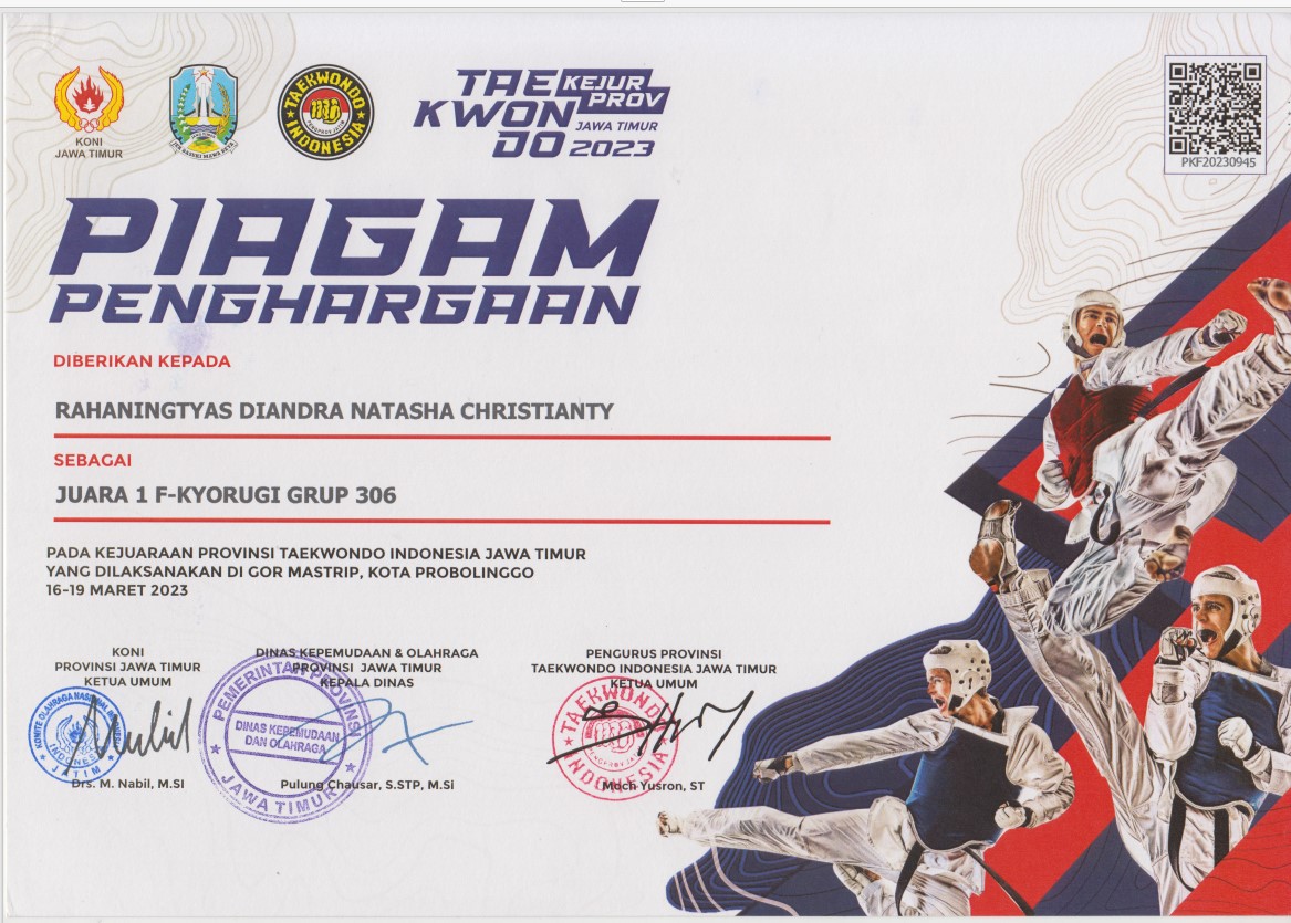 KEJUARAAN PROVINSI TAEKWONDO INDONESIA JAWA TIMUR