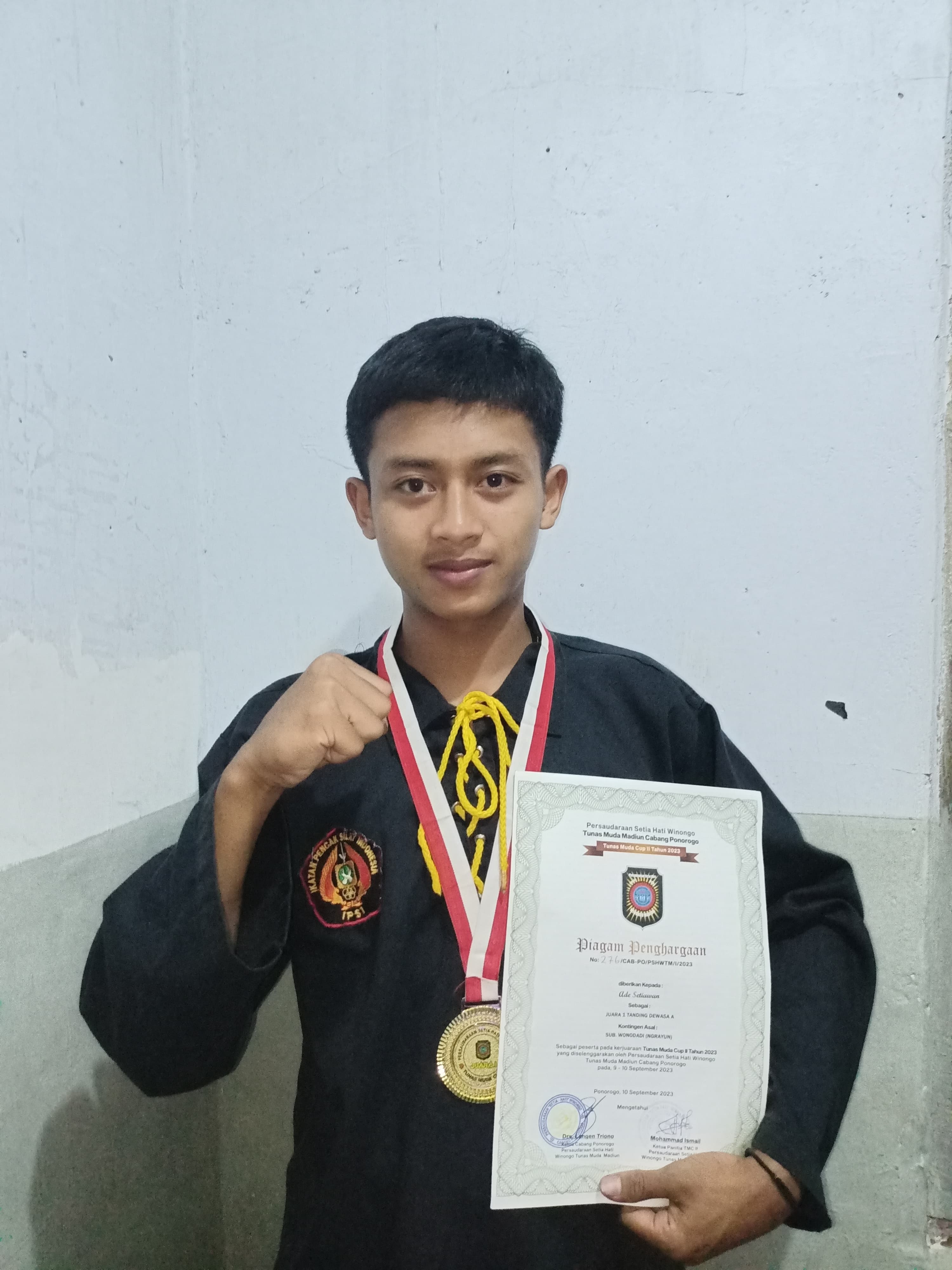 JUARA 1 TANDING DEWASA A , TUNAS MUDA CUP II 2023 