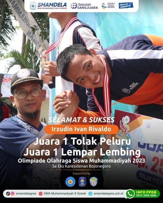 JUARA 1 TOLAK PELURU OLIMPIADE OLAHRAGA SISWA MUHAMMADIYAH 2023