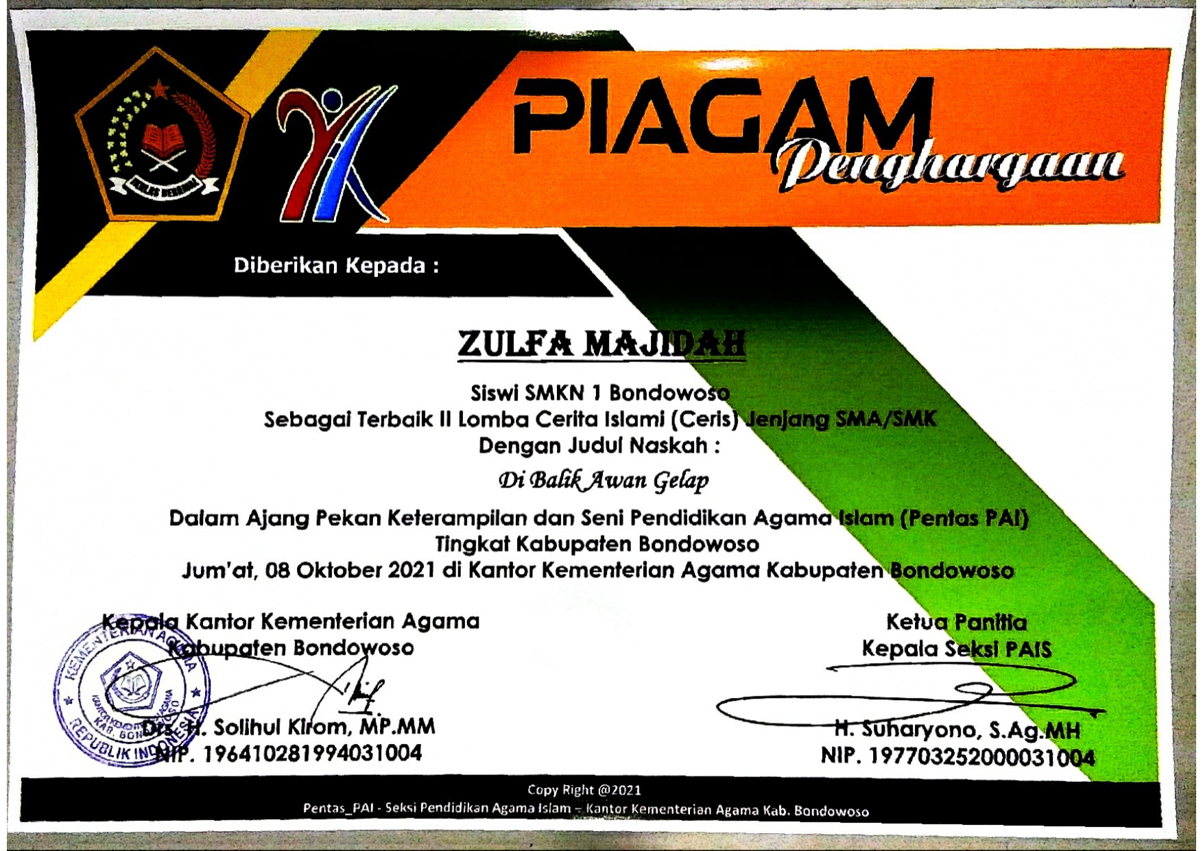 Lomba Cerita Islami Jenjang SMA/SMK