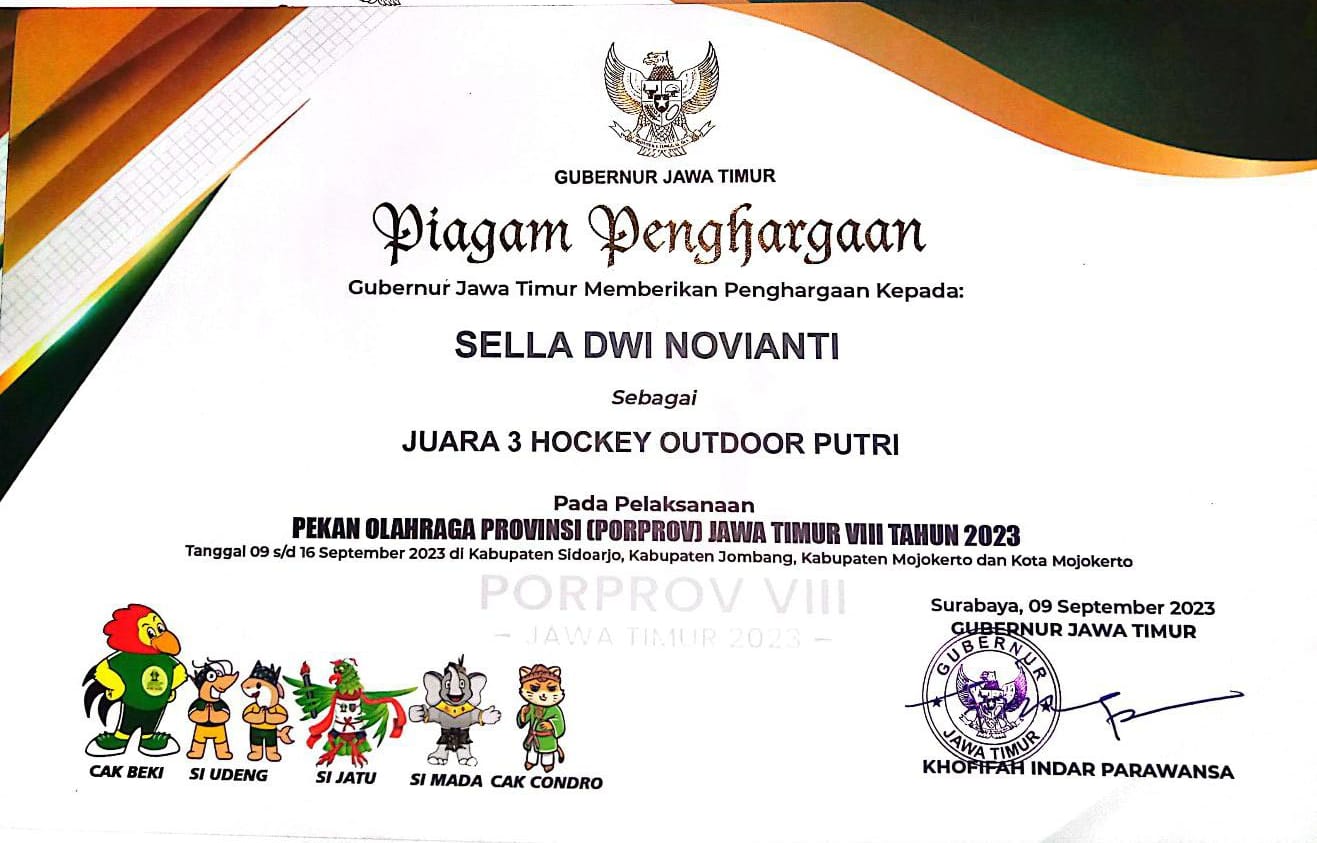 JUARA III HOCKEY OUTDOOR PUTRI