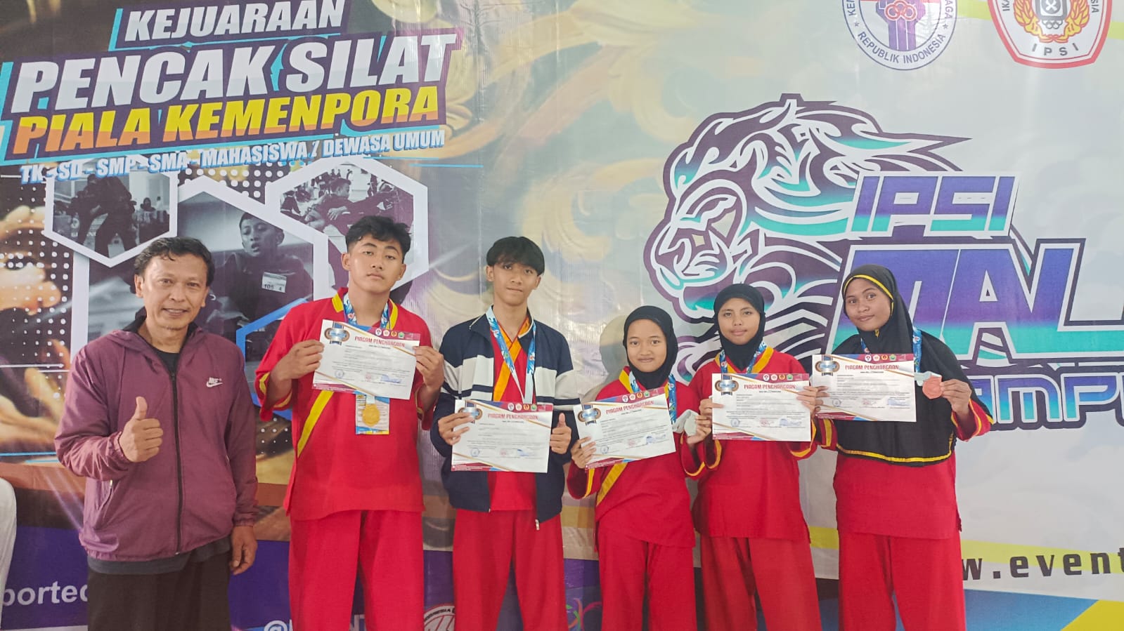 Kejuaraan Pencak Silat IPSI Malang National Championship II Tahun 2023 Kategori Tanding Kelas C Putri Tingkat Remaja