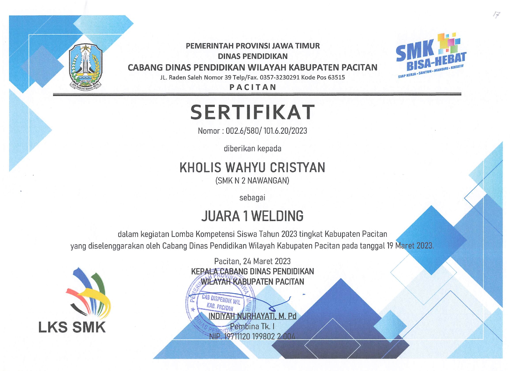 LOMBA LKS WELDING